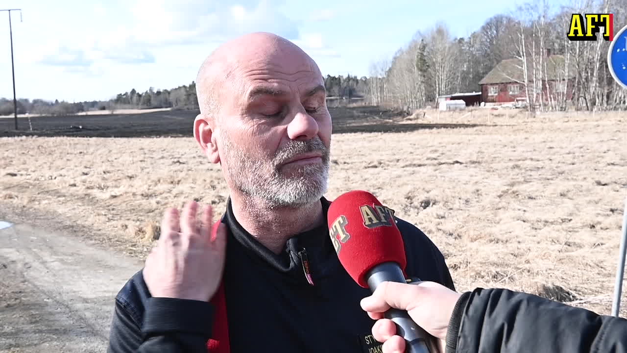 Stor gräsbrand orsakad av barn