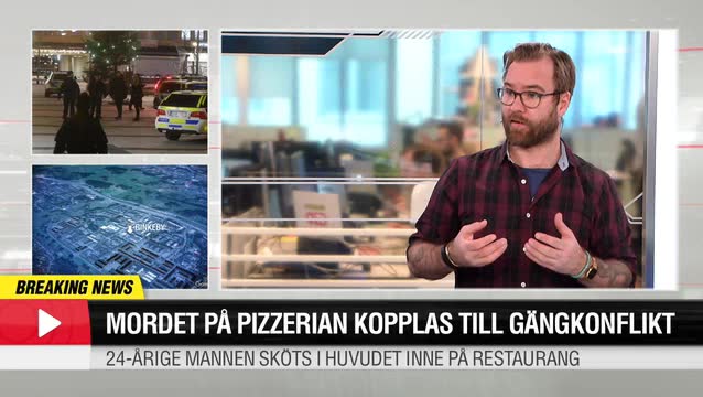 Mordet på pizzerian kopplas till gängkonflikt
