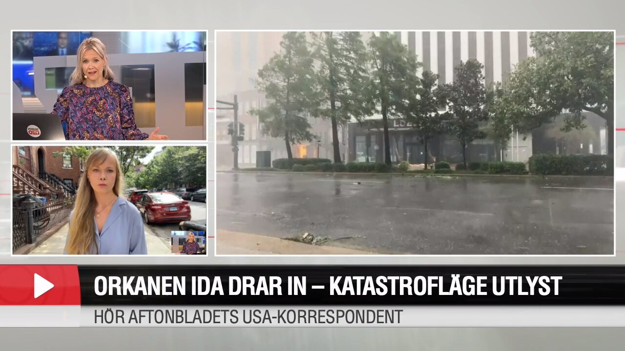 Aftonbladets korrespondent om orkanen Ida: ”Katastrofal ödeläggelse”