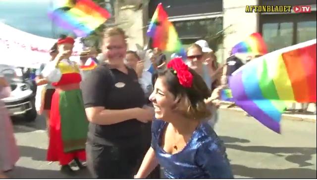 Stor uppslutning under Stockholm Pride