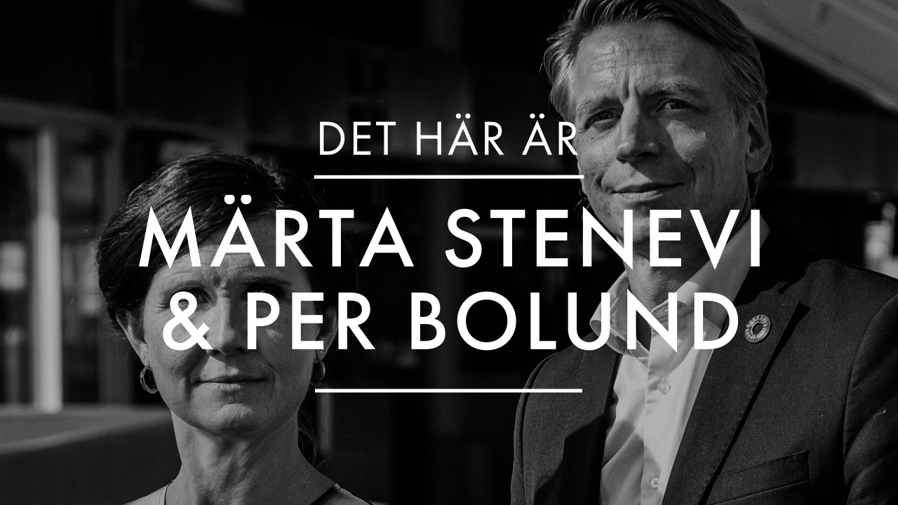 Det här är Märta Stenevi och Per Bolund