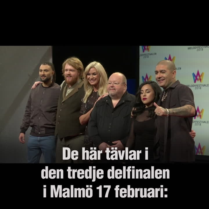 De här tävlar i tredje delfinalen i Melodifestivalen 2018