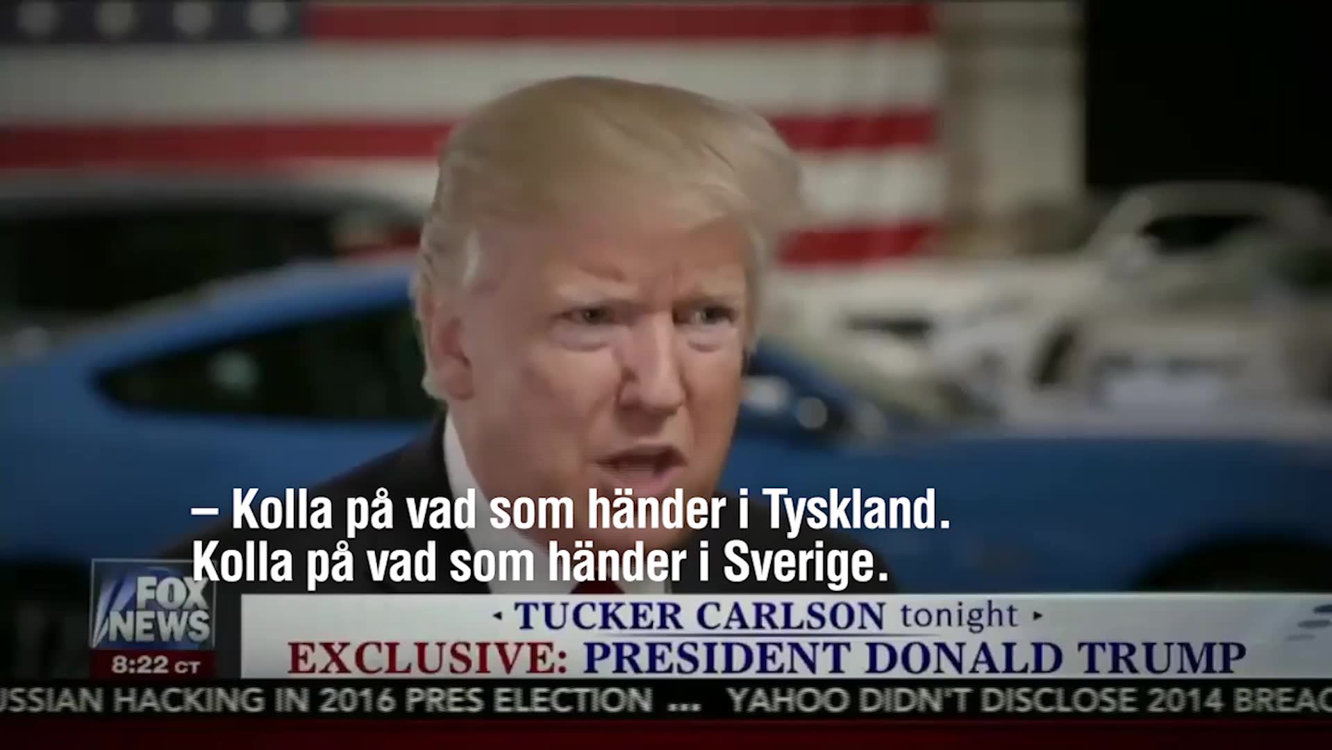 Här gör Trump nytt Sverige-utspel