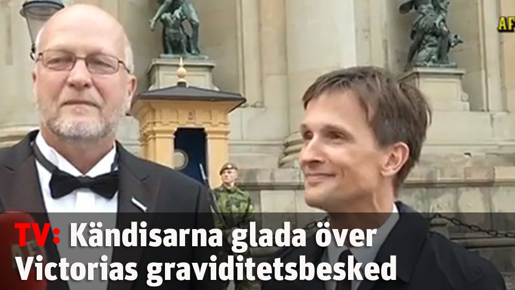 Kändisarna glada över Victorias graviditetsbesked