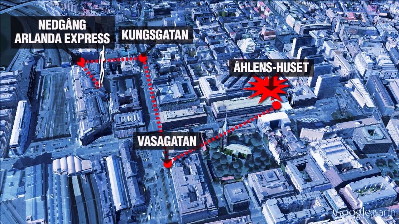 Så flydde gärningsmannen från lastbilen