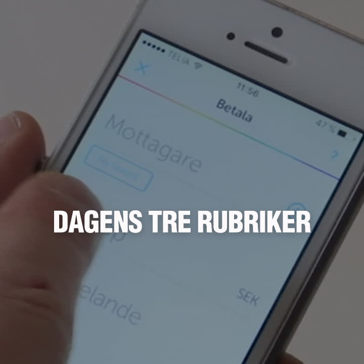 Dagens tre rubriker 17 maj