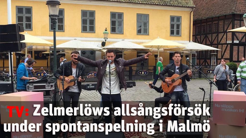 Zelmerlöws allsångsförsök