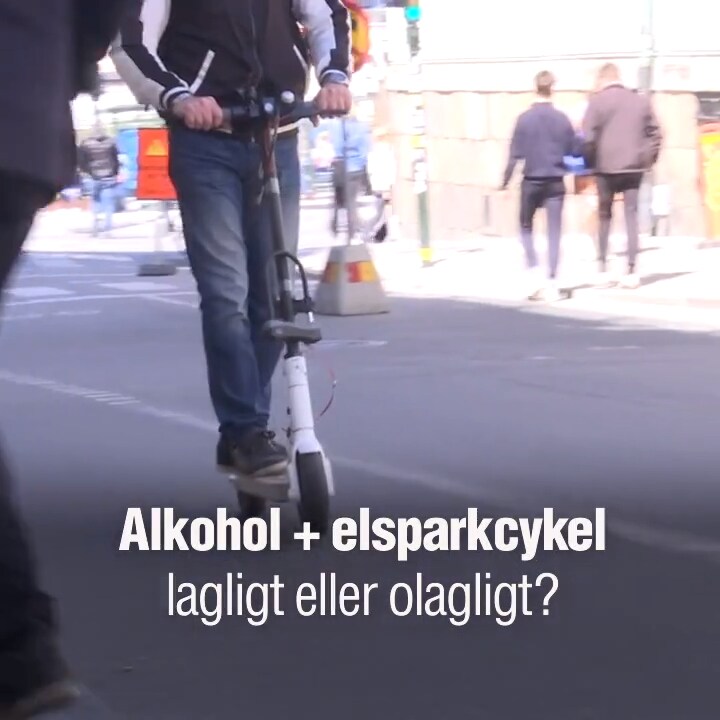 Alkohol och elsparkcykel – så säger lagen