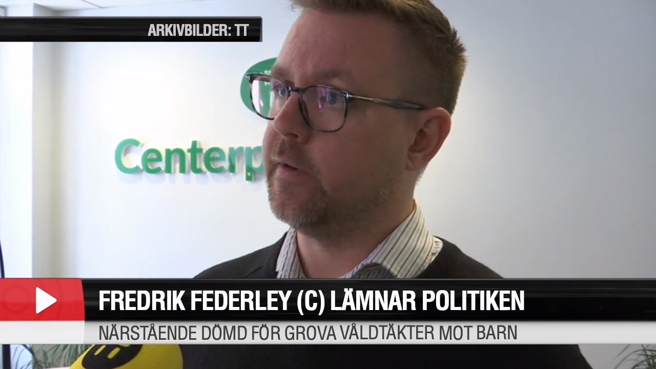 Fredrick Federley (C) lämnar politiken – närstående dömd för barnvåldtäkt