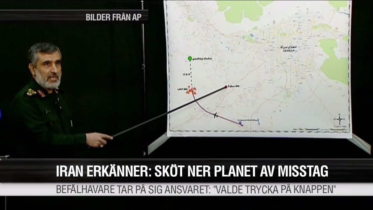 Iran erkänner: Sköt ner planet av misstag