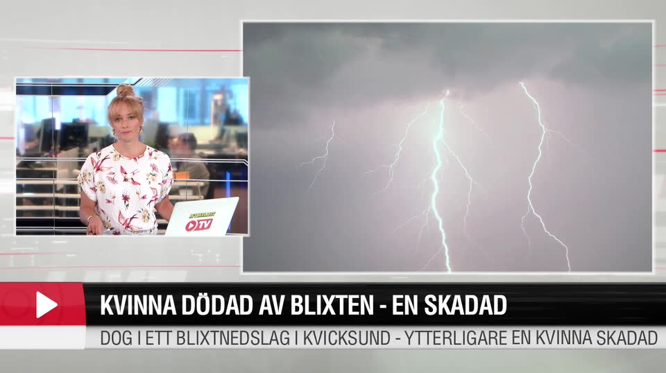 Kvinna dödad av blixten - en skadad