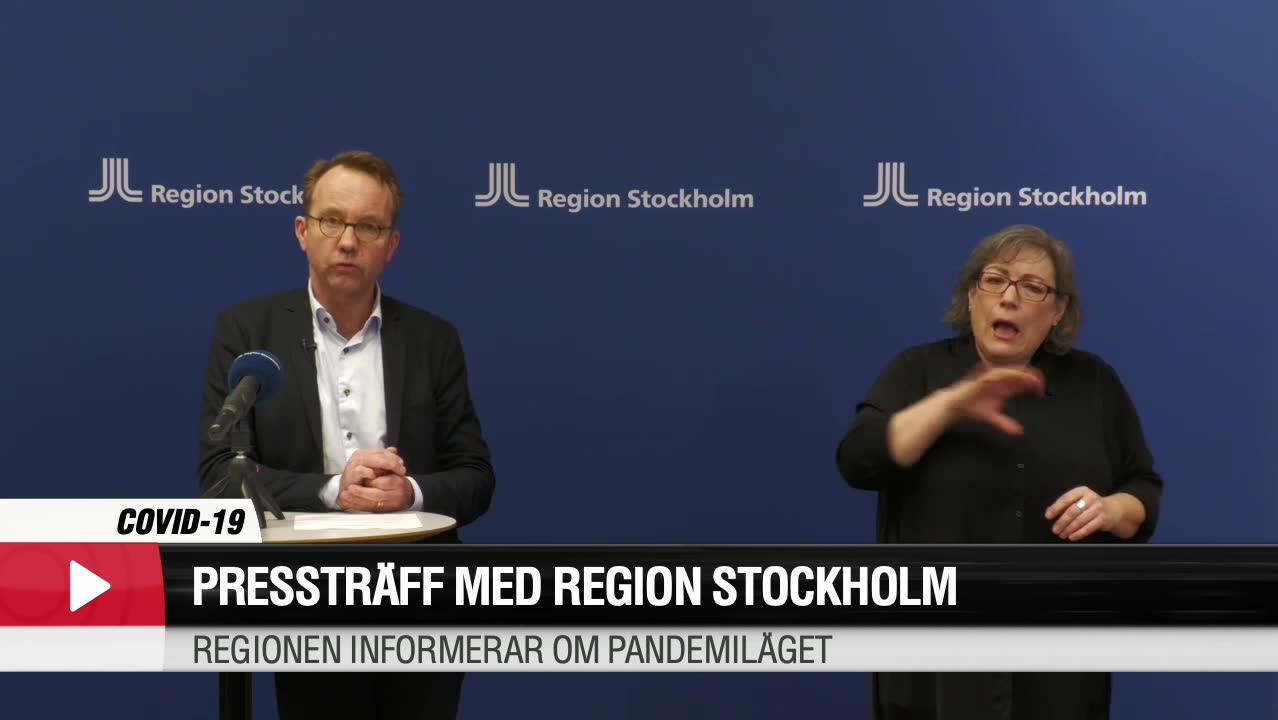 Region Stockholm informerar om pandemiläget