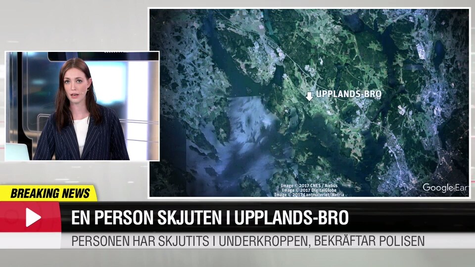 Bil beskjuten utanför Stockholm – en skadad