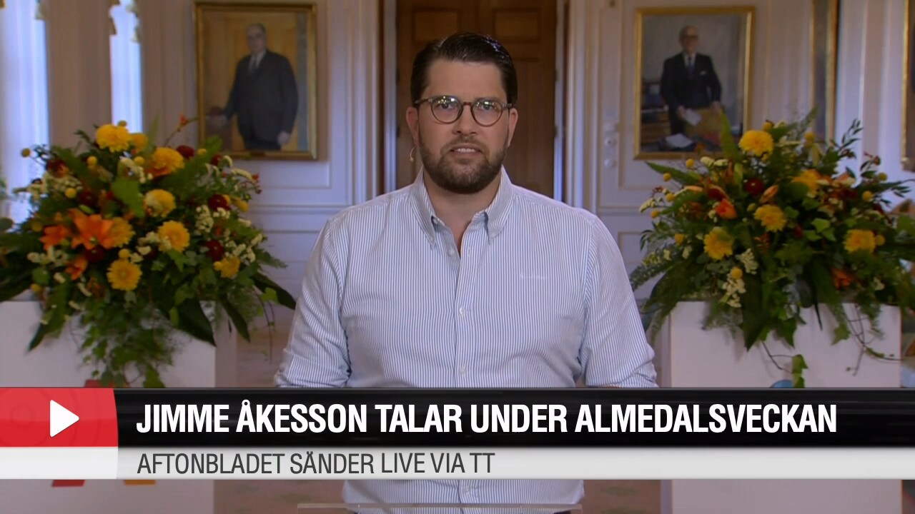 Hör Jimmie Åkessons tal på Almedalsveckan