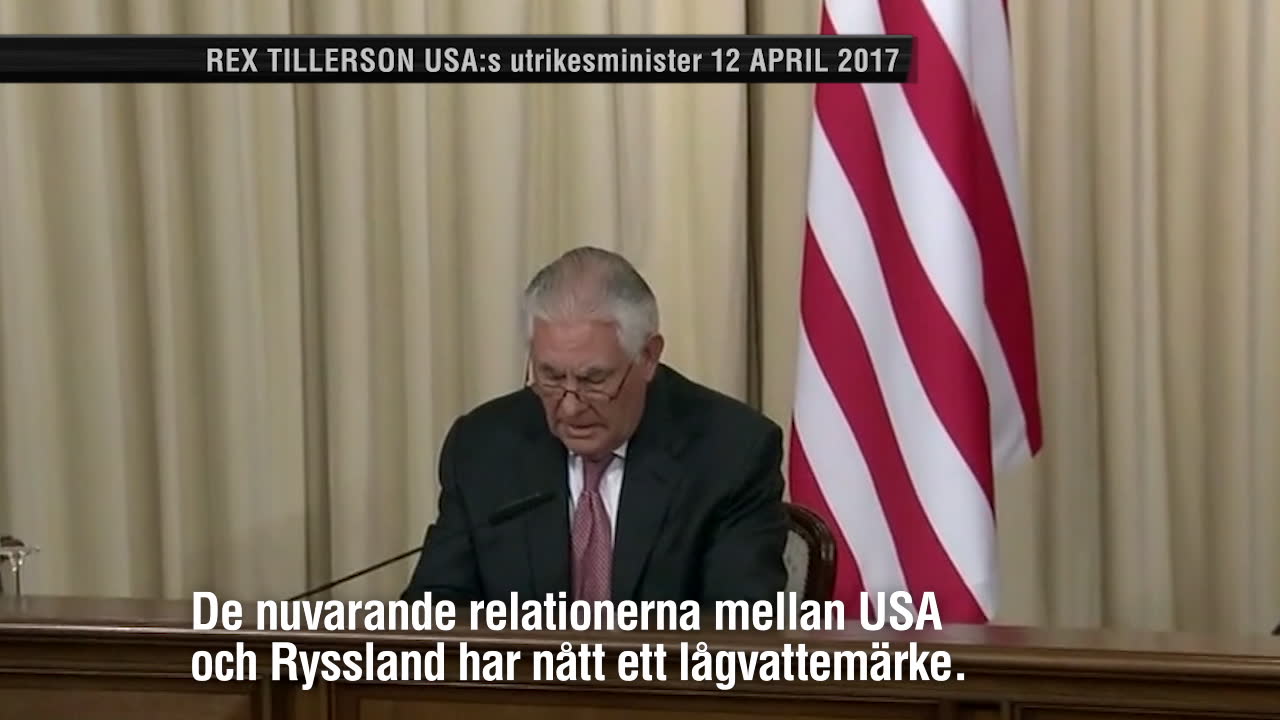 Kyligt möte väntar mellan Lavrov och Tillerson