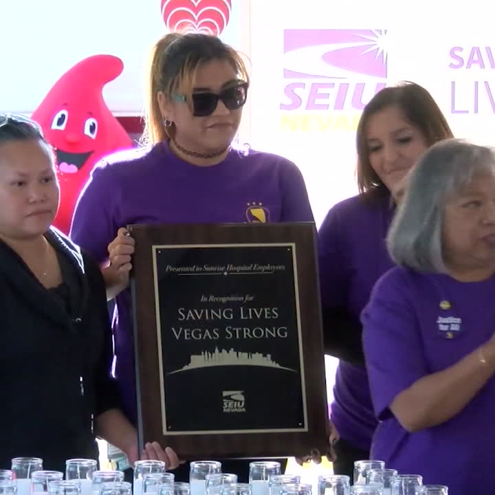 Så hyllas Las Vegas sjukhuspersonal