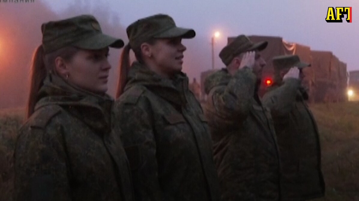 Se de ryska styrkorna vid gränsen – oron ökar att Belarus ska ansluta till kriget