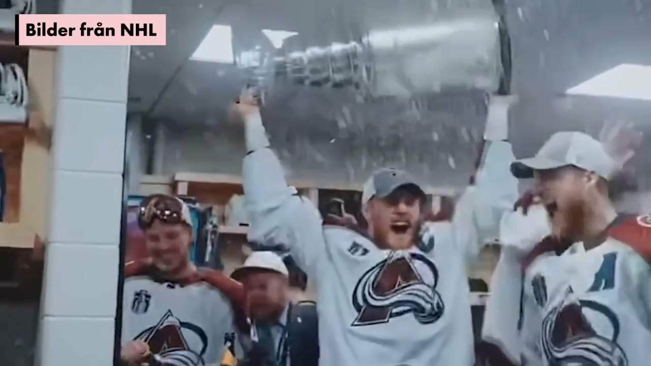 Landeskogs galna firande – efter Stanley Cup-vinsten