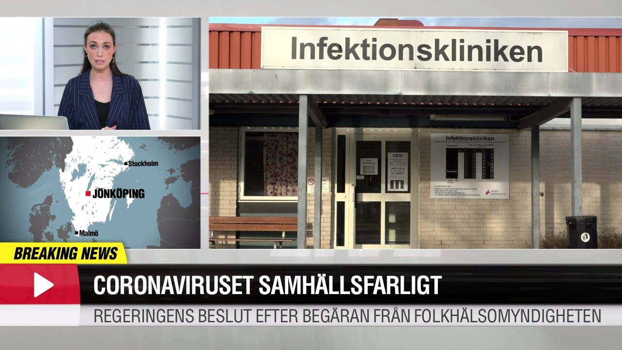 Coronaviruset klassas som samhällsfarlig sjukdom