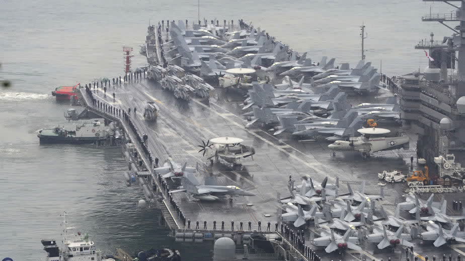 Nytt hangarfartyg till Koreahalvön