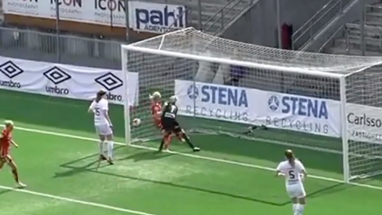 Se supertavlan från Eskilstunas målvakt här