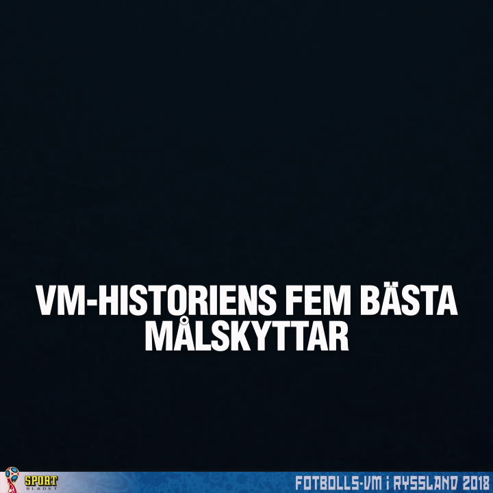 VM-historiens fem bästa målskyttar