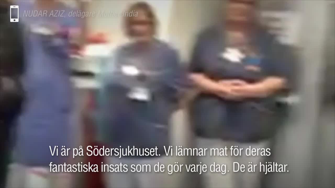 Restauranger slöt upp – bjöd vårdpersonal på gratis lunch