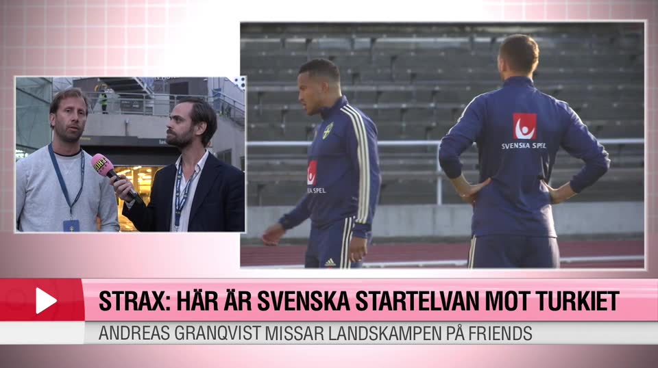 Här är svenska startelvan mot Turkiet
