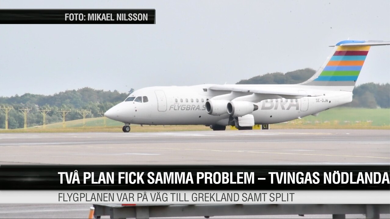 Två plan fick samma problem - tvingas nödlanda