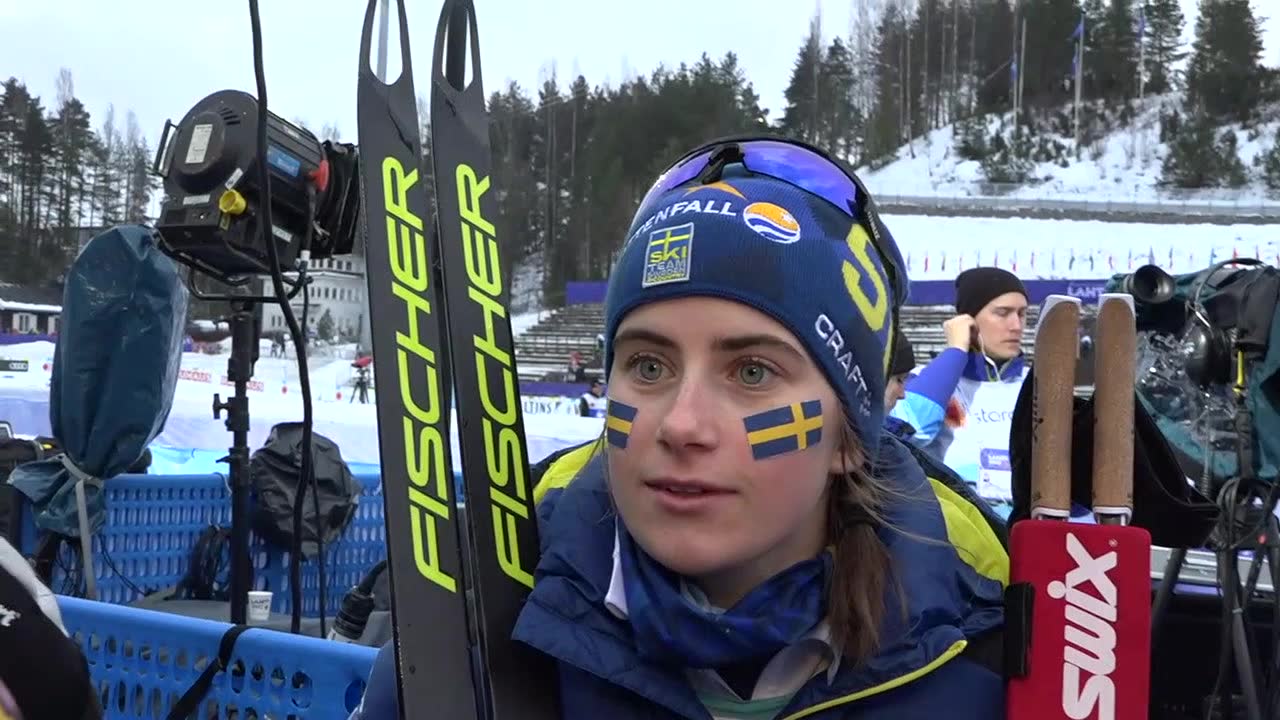 Ebba Andersson imponerade stort i VM-stafetten
