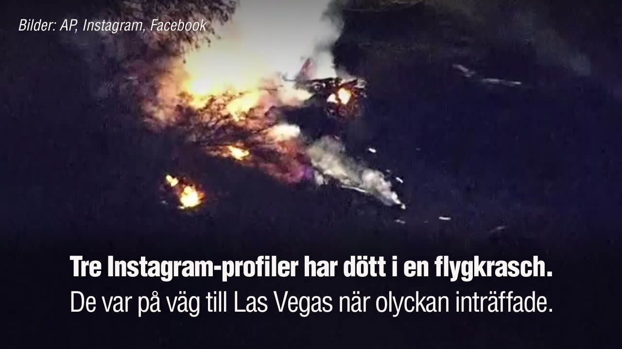 Instagram-profiler döda i flygkrasch