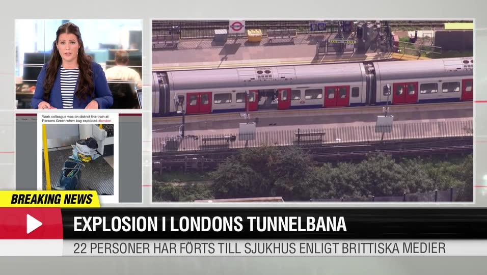 Explosion i Londons tunnelbana