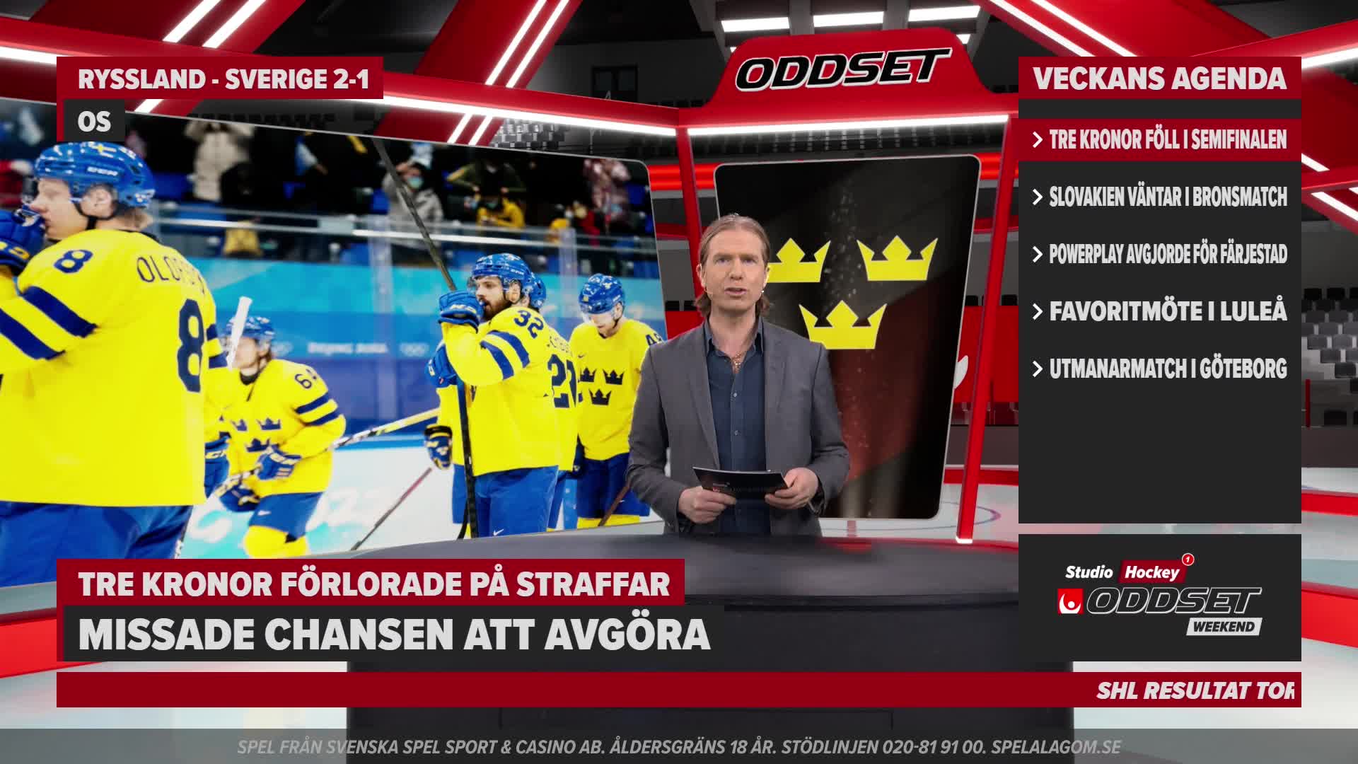 Studio Oddset Hockey Weekend vecka 7