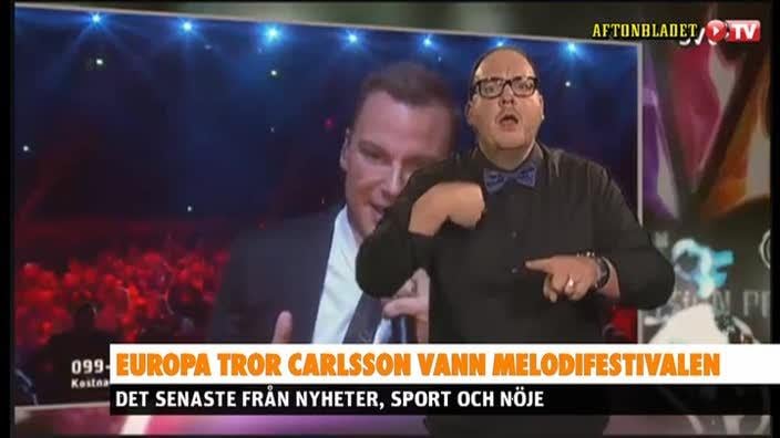 Europa tror Carlsson vann Melodifestivalen