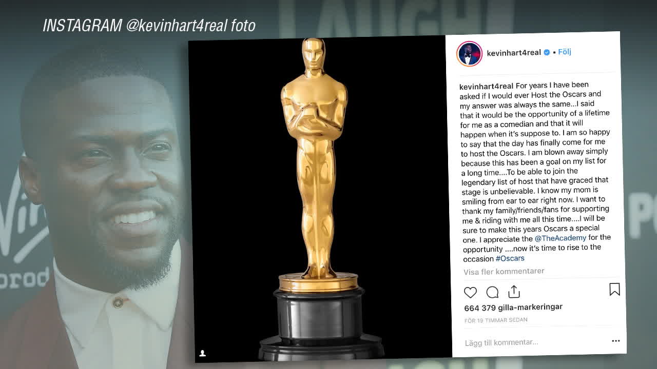 Kevin Hart hoppar av Oscarsgalan