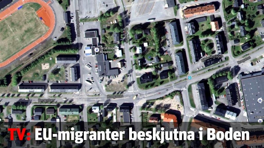 EU-migranter beskjutna vid bensinstation