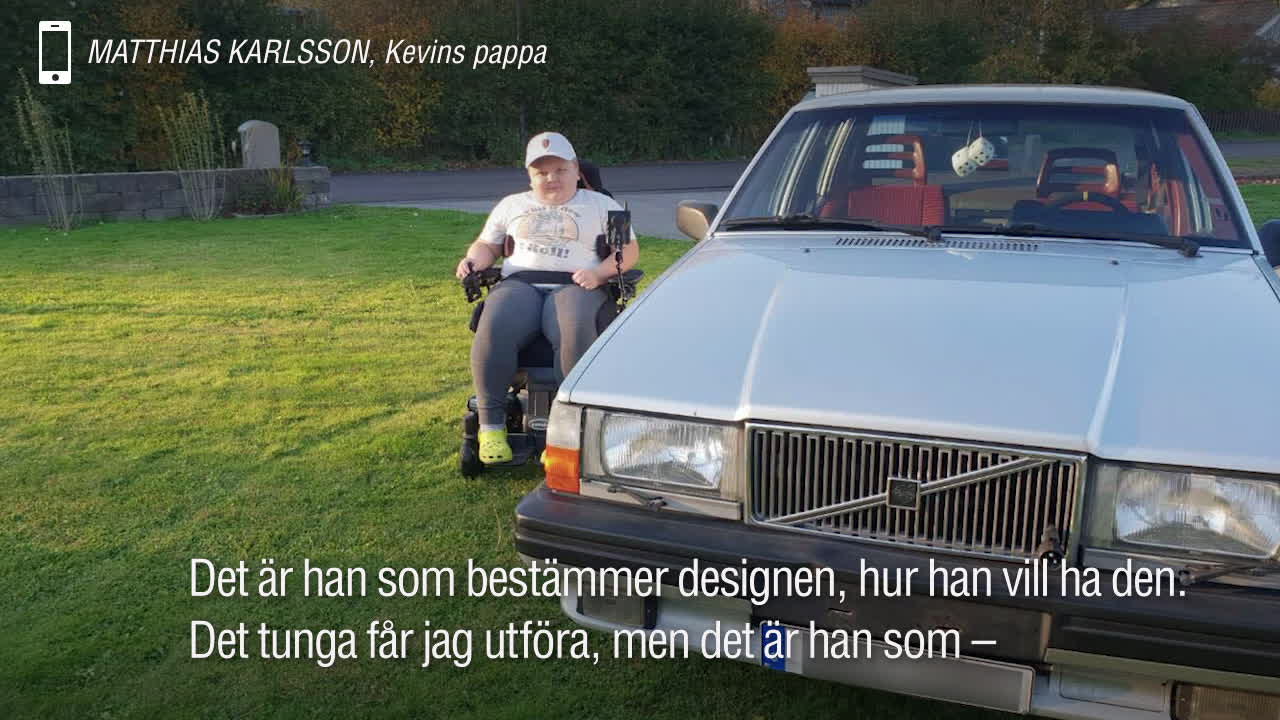 Kevin, 15, får dröm uppfylld – bilen ställs ut på Elmia