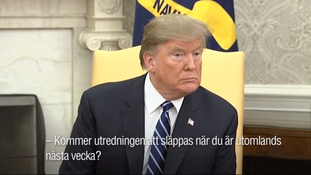 Trump om när ryssutredningen släpps: ”Upp till justitieministern”