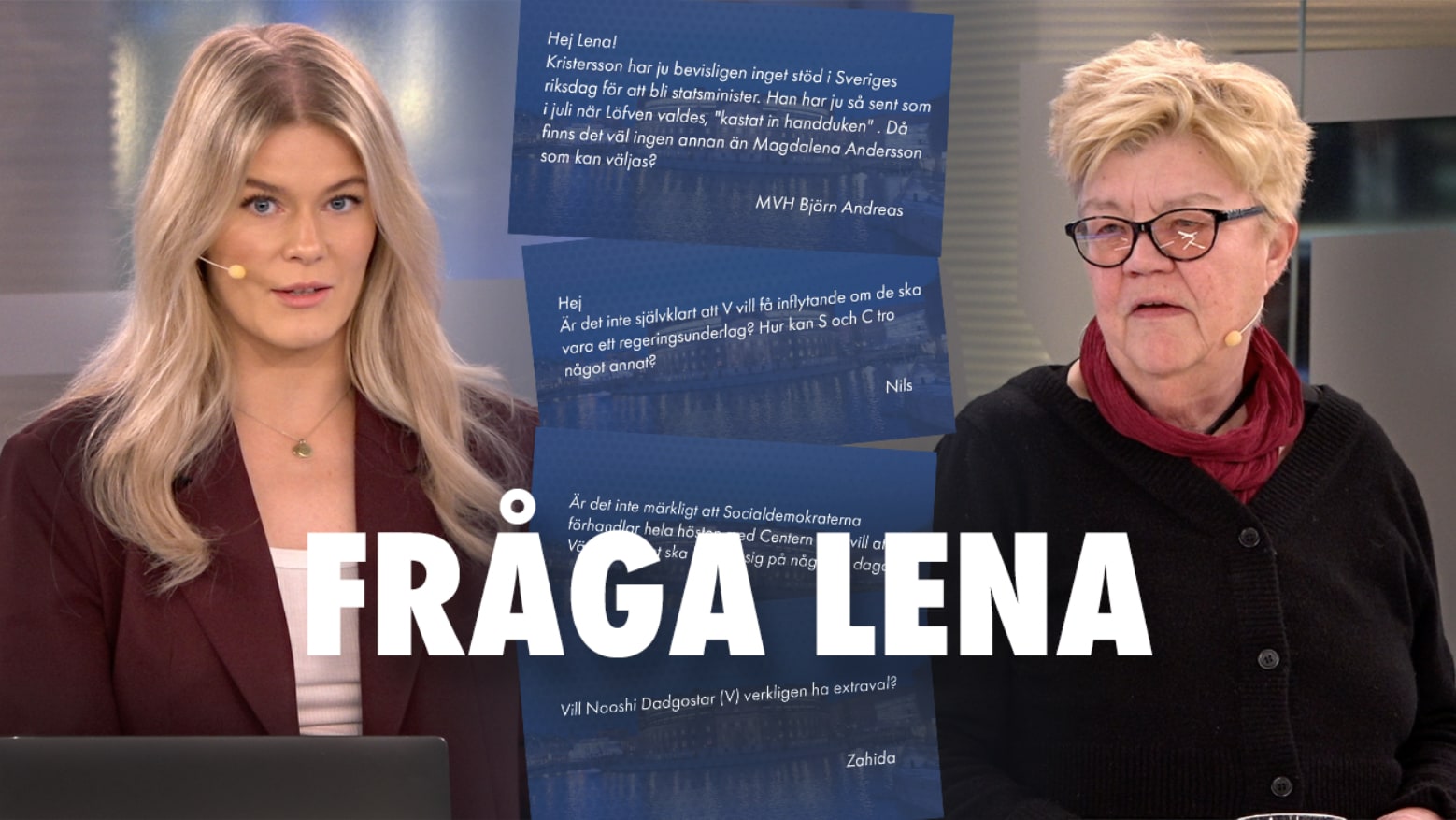 Lena Mellin svarar på läsarnas frågor om läget i svensk politik