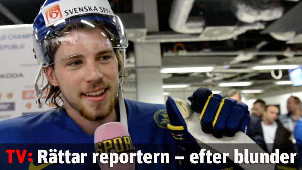 Lindholm tillrättavisar Sportbladets reporter efter blundern