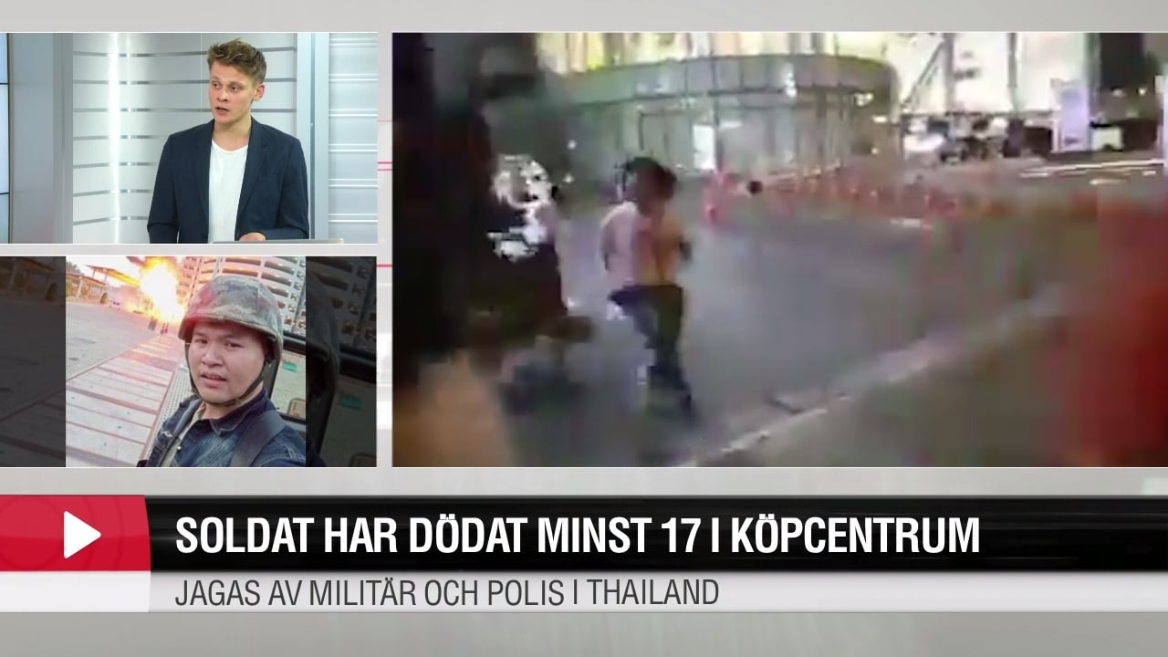 Soldat har döda minst 17 i köpcentrum