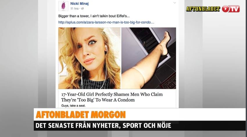 Stjärnan hyllar Zara Larsson