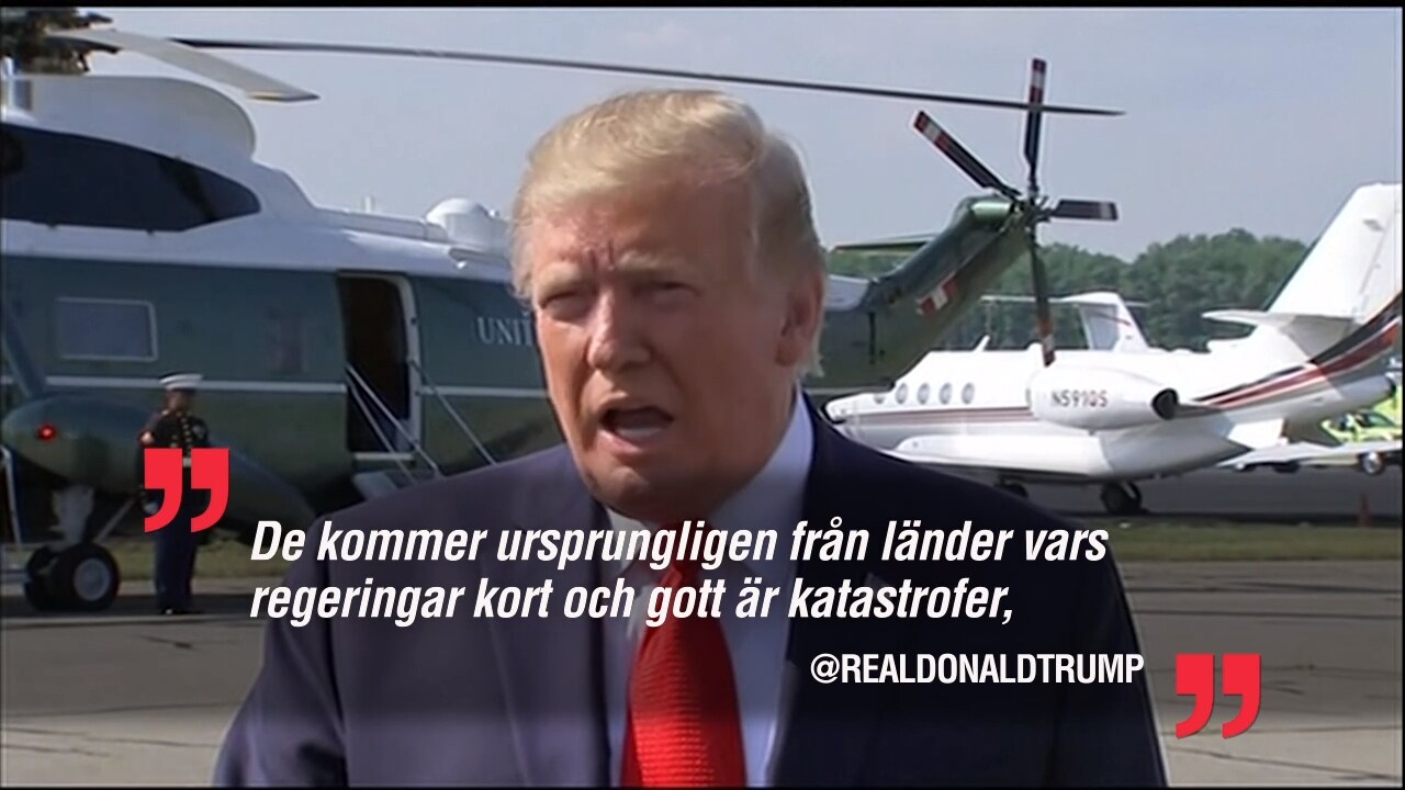 Trump till demokratiska politiker: "Åk tillbaka till era inkompetenta länder"