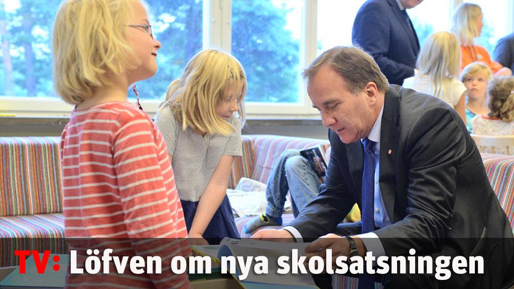 Löfven om nya skolsatsningen