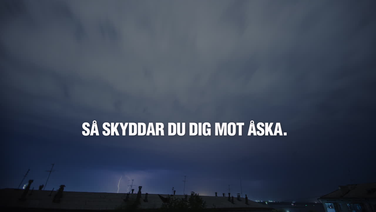 Så skyddar du dig mot åska