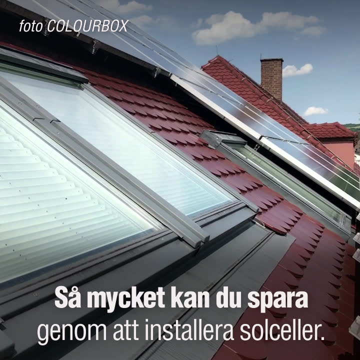 Så mycket kan du spara på solceller