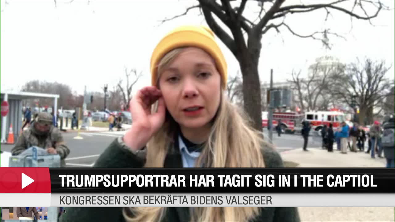 Reporter Emelie Svensson i Washington: Folk kommer inte backa