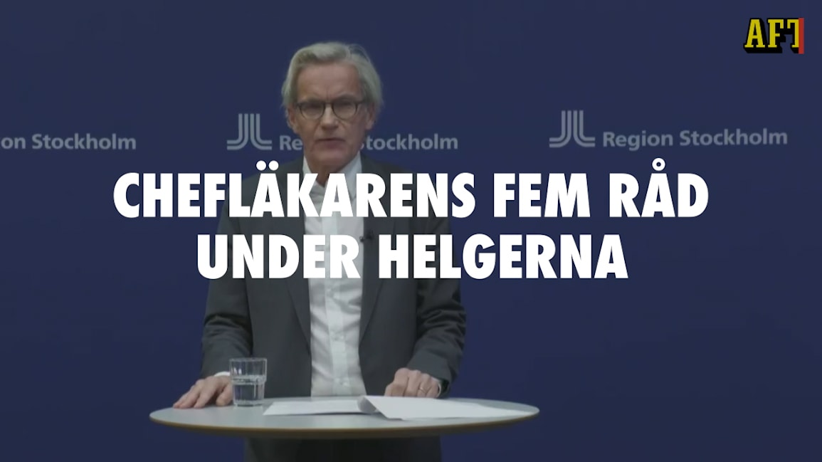 Chefläkarens fem råd under helgerna
