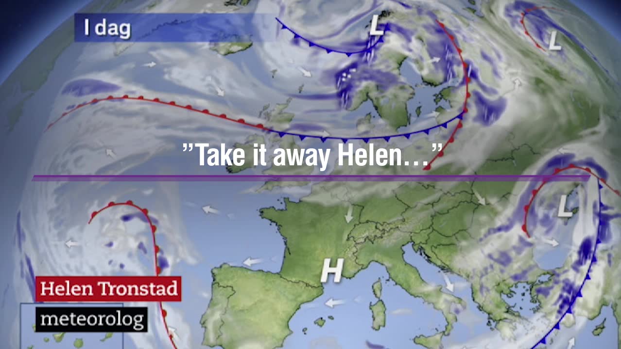 SVT-meteorologens sista sändning — kom försent