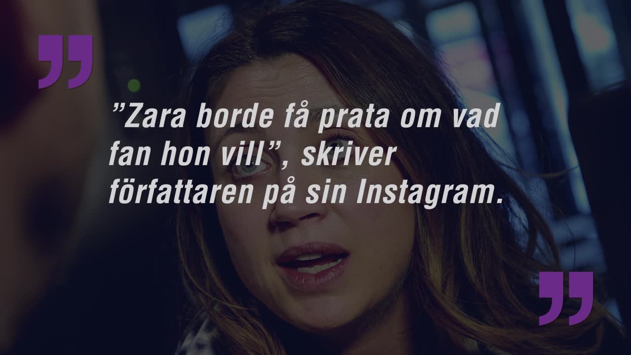 Zara Larssons tacktal får kritik – Läckberg backar Zara